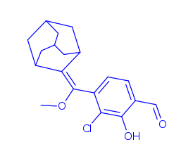4-(adamantan-2-ylidene(methoxy)methyl)-3-chloro-2-hydroxybenzaldehyde