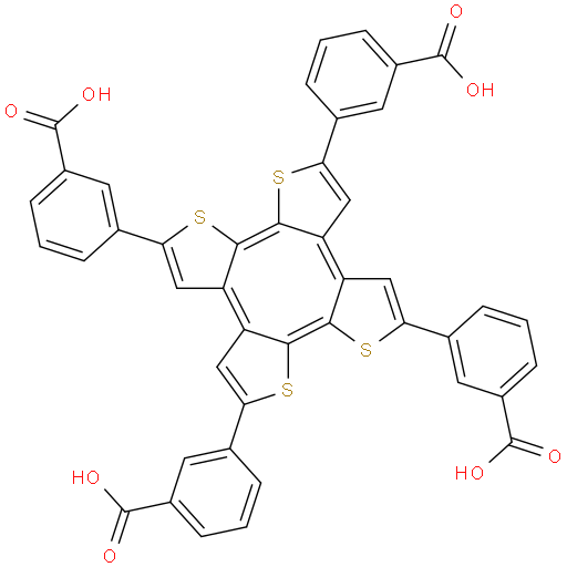 3,3',3'',3'''-((3aZ,6aZ,9aZ,12aZ)-cycloocta[1,2-b:4,3-b':5,6-b'':8,7-b''']tetrathiophene-2,5,8,11-tetrayl)tetrabenzoic acid