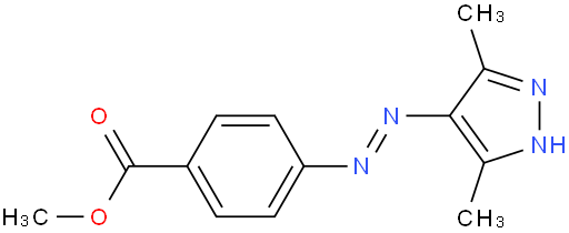 methyl (E)-4-((3,5-dimethyl-1H-pyrazol-4-yl)diazenyl)benzoate