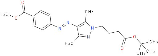 methyl 4-((1-(4-(tert-butoxy)-4-oxobutyl)-3,5-dimethyl-1H-pyrazol-4-yl)diazenyl)benzoate