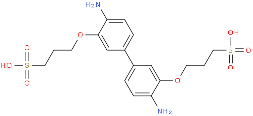 3,3'-((4,4'-Diamino-[1,1'-biphenyl]-3,3'-diyl)bis(oxy))bis(propane-1-sulfonic acid)