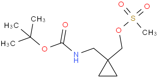 (1-(((tert-butoxycarbonyl)amino)methyl)cyclopropyl)methyl methanesulfonate