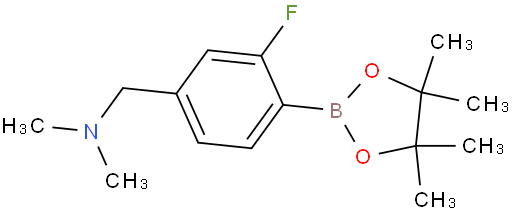 1-(3-Fluoro-4-(4,4,5,5-tetramethyl-1,3,2-dioxaborolan-2-yl)phenyl)-N,N-dimethylmethanamine