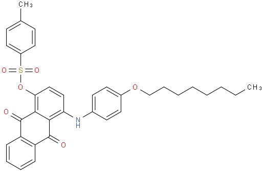 4-((4-(octyloxy)phenyl)amino)-9,10-dioxo-9,10-dihydroanthracen-1-yl 4-methylbenzenesulfonate