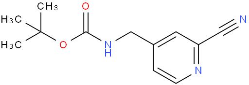 4-叔丁氧羰基氨甲基-2-氰基吡啶