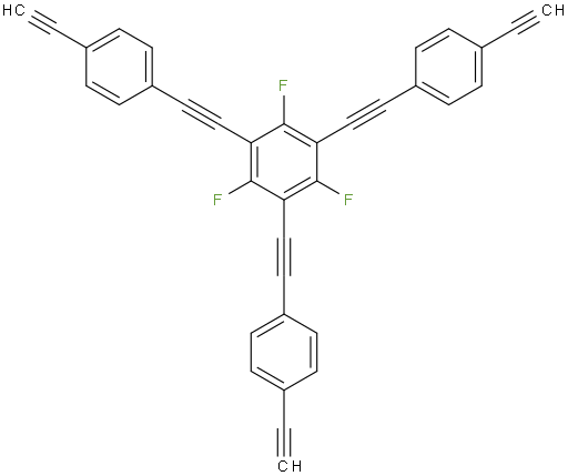 4,4',4''-((2,4,6-trifluorobenzene-1,3,5-triyl)tris(ethyne-2,1-diyl))tris(ethynylbenzene)