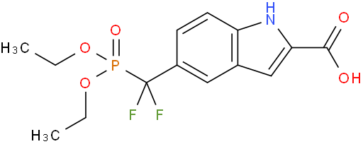 5-((二乙氧基磷酰基)二氟甲基)-1H-吲哚-2-羧酸