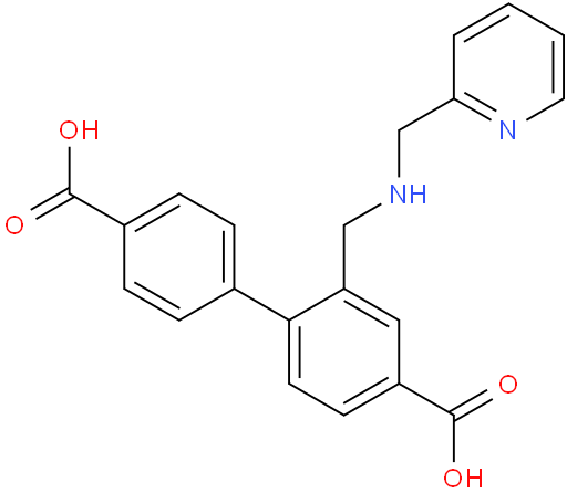 2-(((pyridin-2-ylmethyl)amino)methyl)-[1,1'-biphenyl]-4,4'-dicarboxylic acid